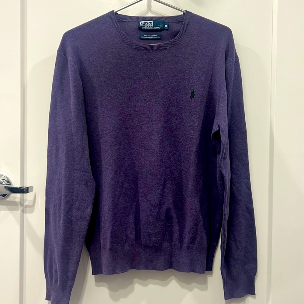 Polo Ralph Lauren Blue LabelMedium Purple Layering Piece - Preloved, Size Medium